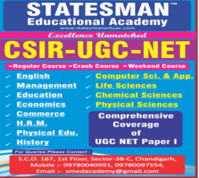 UGC NET Life Science Coaching in Chandigarh - Statesman Academy                                     