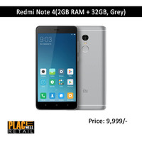 Buy Online Redmi Note 4(2GB RAM + 32GB, Grey)