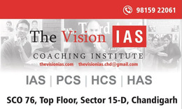 Join The Vision IAS Chandigarh For Civil Services Coaching in Chandigarh